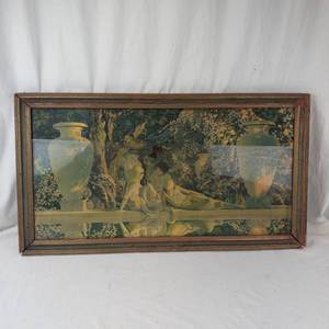 Maxfield Parrish Garden of Allah Framed Print With Broken Glass