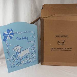 Karoff Originals Baby Treasure Baby Memory Book Set in Blue Display Box
