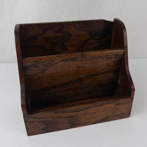 Vintage Wooden Desktop Organizer Shelf