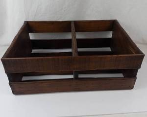 Vintage Wooden Divided Organizer Tray