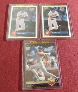 (3) Mike Piazza Rookie Cards