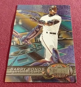 1997 Fleer Metal Universe Barry Bonds Card