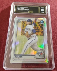 2020 Bowman Chrome Trent Palmer 1st Bowman Refractor - GMA 10