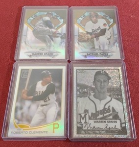 (4) Refractor Inserts of HOF Legends