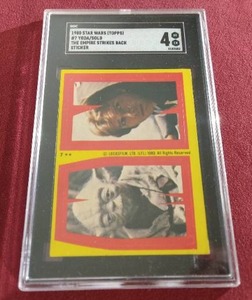 1980 Topps Star Wars YodaSolo Sticker - SGC 4