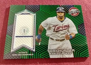 Gorgeous 2023 Topps Chrome Torii Hunter Game-Used Jersey Card - #d99