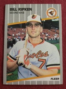1989 Fleer Bill Ripken Black Box Card
