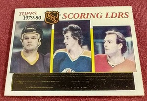 1980-81 Topps Scoring Leaders Wayne Gretzky Card - 2nd Year Unscratched