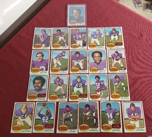 1976 Topps Minnesota Vikings Cards - Includes Tarkenton, Etc