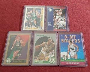 (5) Larry Bird Cards
