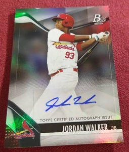 2021 Bowman Platinum Jordan Walker Autograph Prospect Card