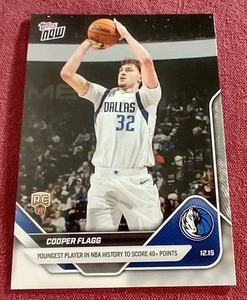 2025-26 Topps Now Cooper Flagg Rookie Card