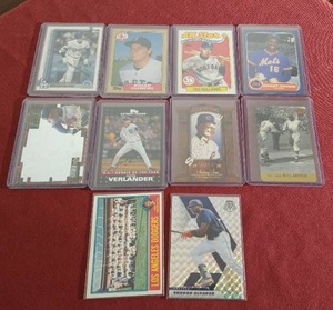 (10) Mixed Baseball Cards - Ohtani, HOFers, Prizm, Sample Card Etc