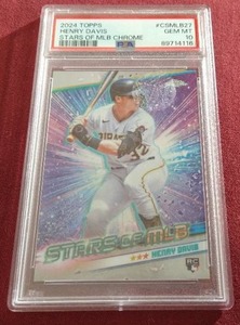 2024 Topps Stars of MLB Chrome Henry Davis Rookie - PSA 10