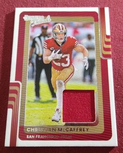2025 Donruss Christian McCaffrey Jersey Card