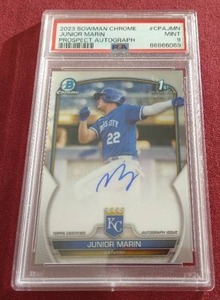 2023 Bowman Chrome Junior Marin 1st Bowman Autograph Card - PSA 9