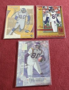 (3) Numbered Cris Carter Cards