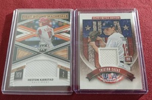 (2) Baseball Jersey Prospect Cards