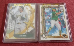(2) 2025 Topps Nick Kurtz Rookie Cards