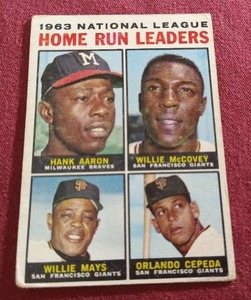 1964 Topps Leaders Card - AaronMays