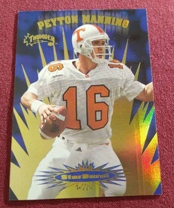 1998 SkyBox Thunder Peyton Manning StarBurst Rookie Card