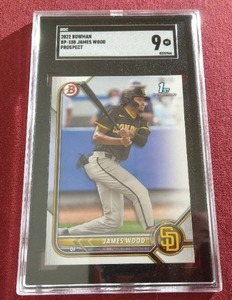 2022 Bowman James Wood 1st Bowman - SGC 9