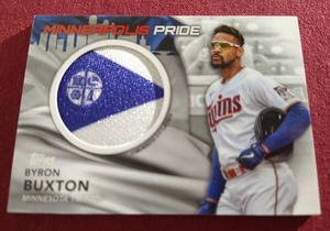 Cool Byron Buxton Commemorative Patch Card