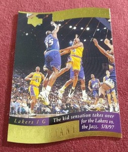 1998 Upper Deck Kobe Bryant Die-Cut Card