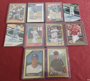 (10) Numbered or Autographed Baseball Cards