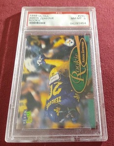 1999 Ultra Amos Zereoue Rookie - PSA 8