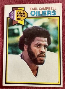 1979 Topps Earl Campbell Rookie Card - Nice
