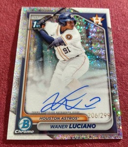 2024 Bowman Chrome Waner Luciano 1st Bowman - #d299