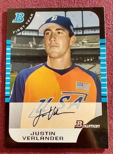 2005 Bowman Justin Verlander Rookie Card