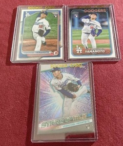 (3) 2024 Yoshinobu Yamamoto Rookie Cards
