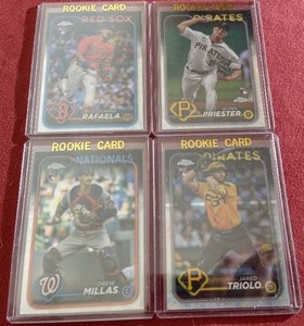 (4) 2024 Topps Logofractor Rookie Cards