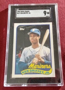 1989 Topps Traded Ken Griffey Jr Rookie Card - SGC 9