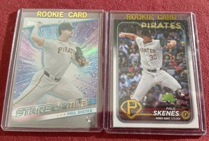 (2) 2024 Topps Paul Skenes Rookie Cards