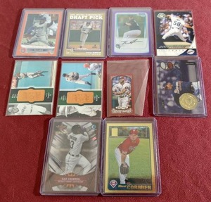 (10) Numbered Baseball Cards
