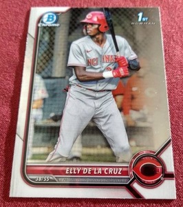 2022 Bowman Chrome Elly De La Cruz 1st Bowman Card