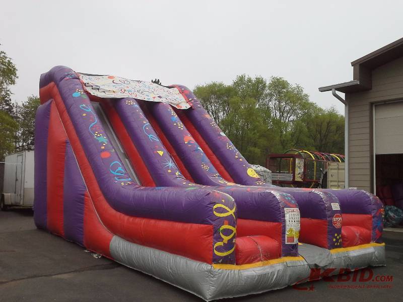 20 Ft Double Bay Fun Slide