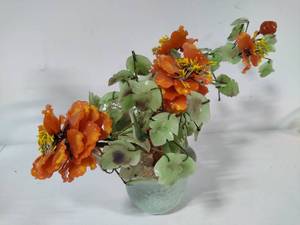 Jade Green Glass Bonsai Tree