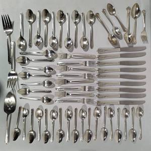 Silver Plated Flatware Set
