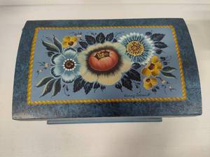Wooden Hand Painted Storage Box
