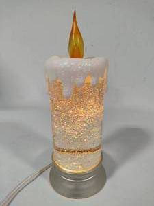 Vintage Glitter Pillar Light