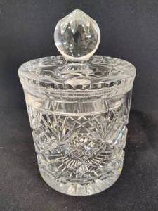 Lead Crystal Biscuit Jar wLid