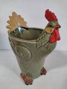 Ceramic Chicken Planter