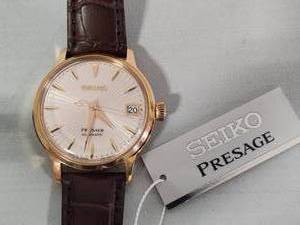 Seiko Presage Automatic Cocktail Rose Gold Watch Retail over $500