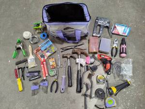 Stanley Tool Bag Filled with Misc Tools