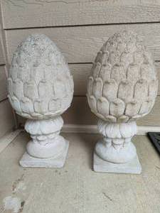Artichoke Cement GardenOutdoor Decor Saturday Pick Up in Plymouth - See Removal Tab for Specifics