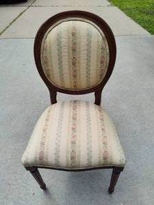 Louis XVI Style Upholstered Chair  Saturday Pick Up in Plymouth - See Removal Tab for Specifics